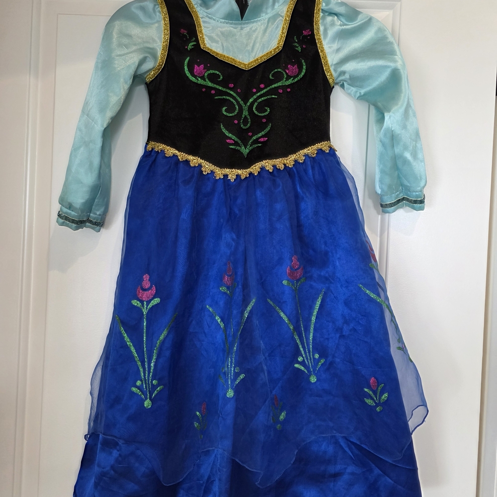 Kids Princess Costume Dress - Blue and Black